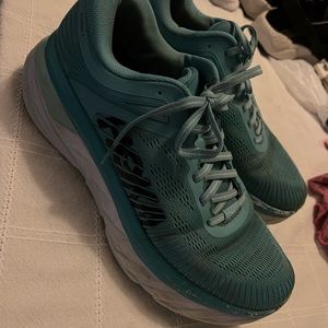 Size 9 blue HOKA shoes